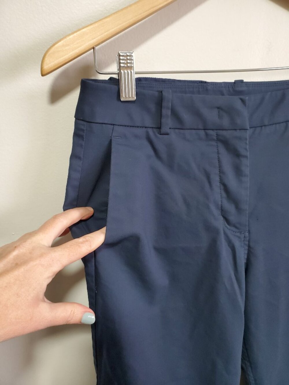 KIT AND & ACE Navigator Ride Pants Trousers Slim Leg Navy Blue Women's 6 x 30" - Picture 4 of 16